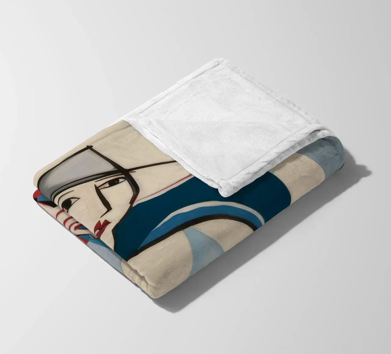 Forme contemplative coperta in pile da Crimson Whisper