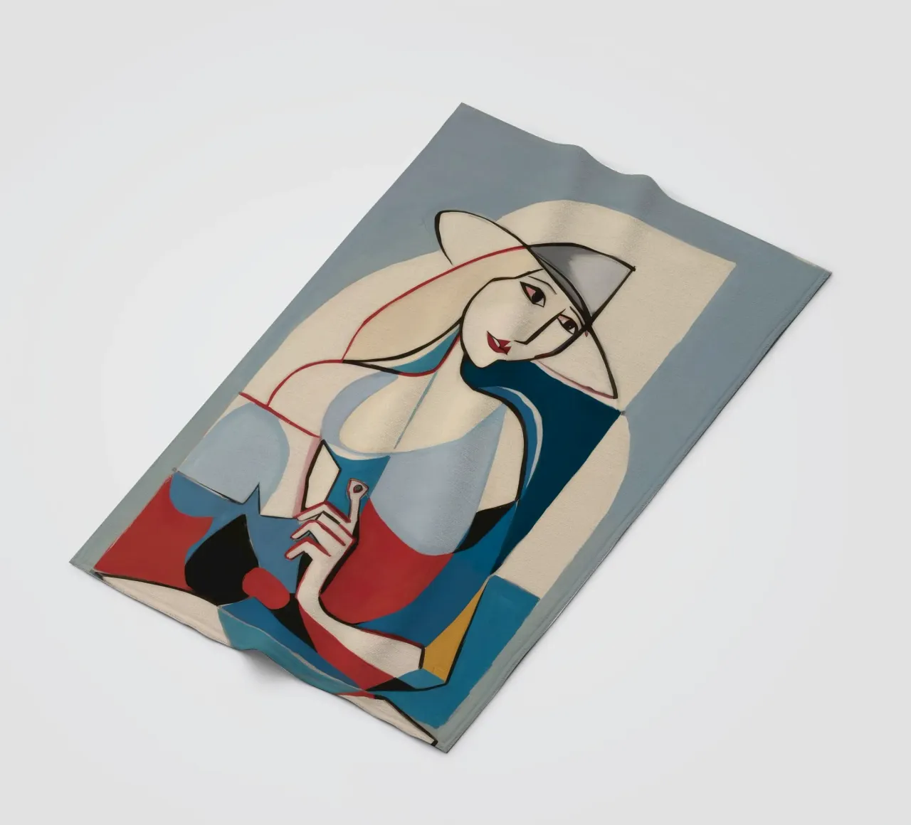 Forme contemplative coperta in pile da Crimson Whisper