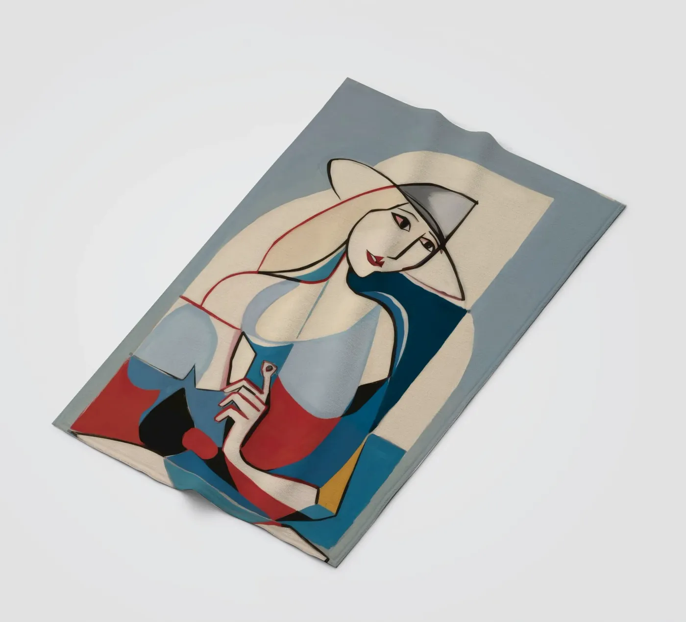 Contemplatieve vormen fleecedeken van Crimson Whisper