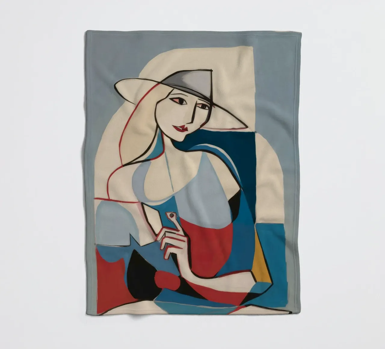 Forme contemplative coperta in pile da Crimson Whisper