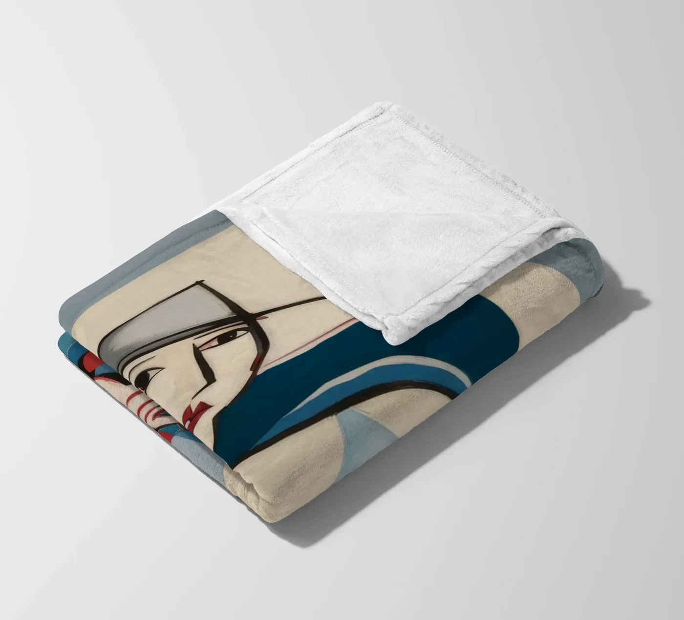 Contemplatieve vormen fleecedeken van Crimson Whisper