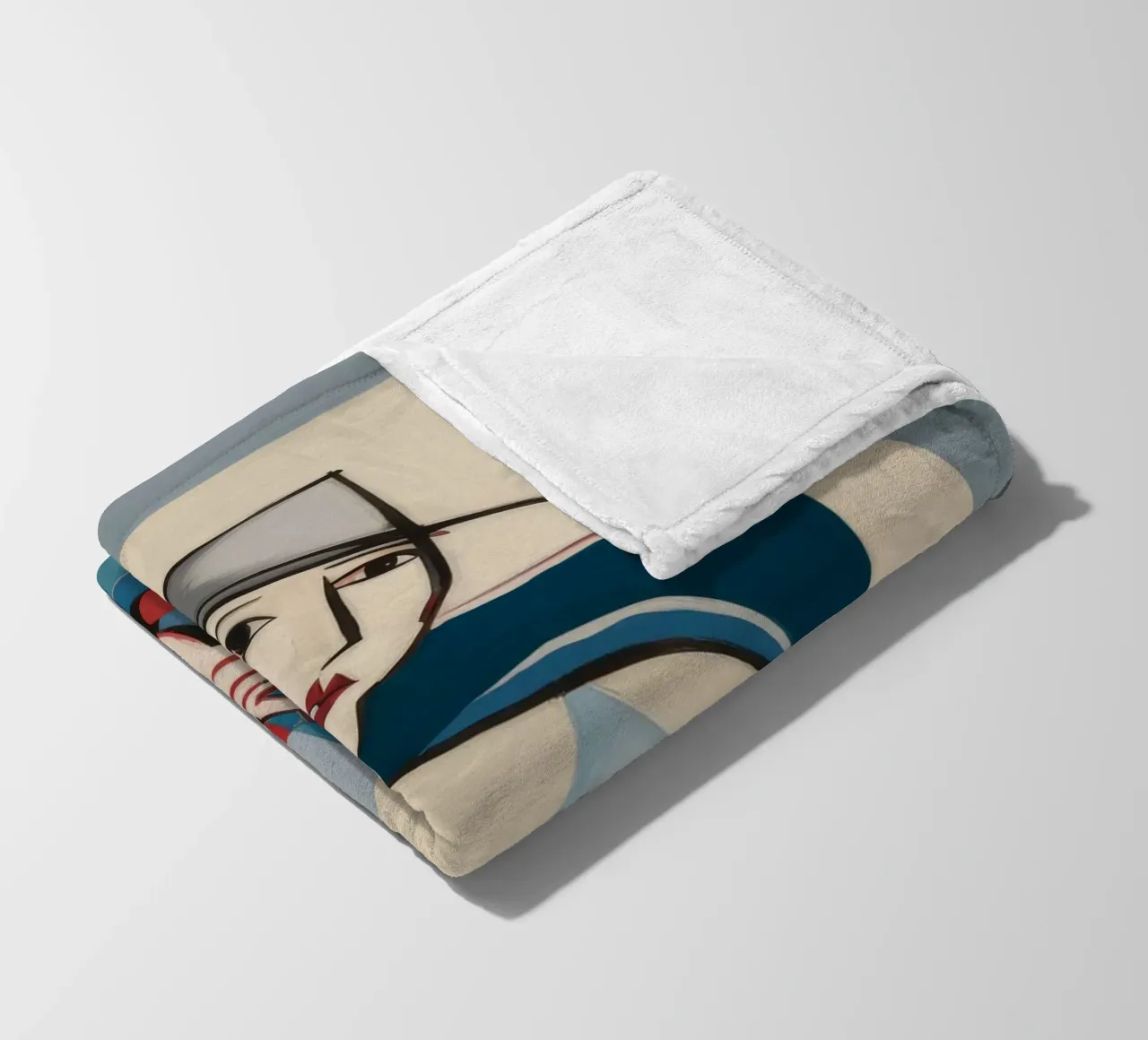 Forme contemplative coperta in pile da Crimson Whisper