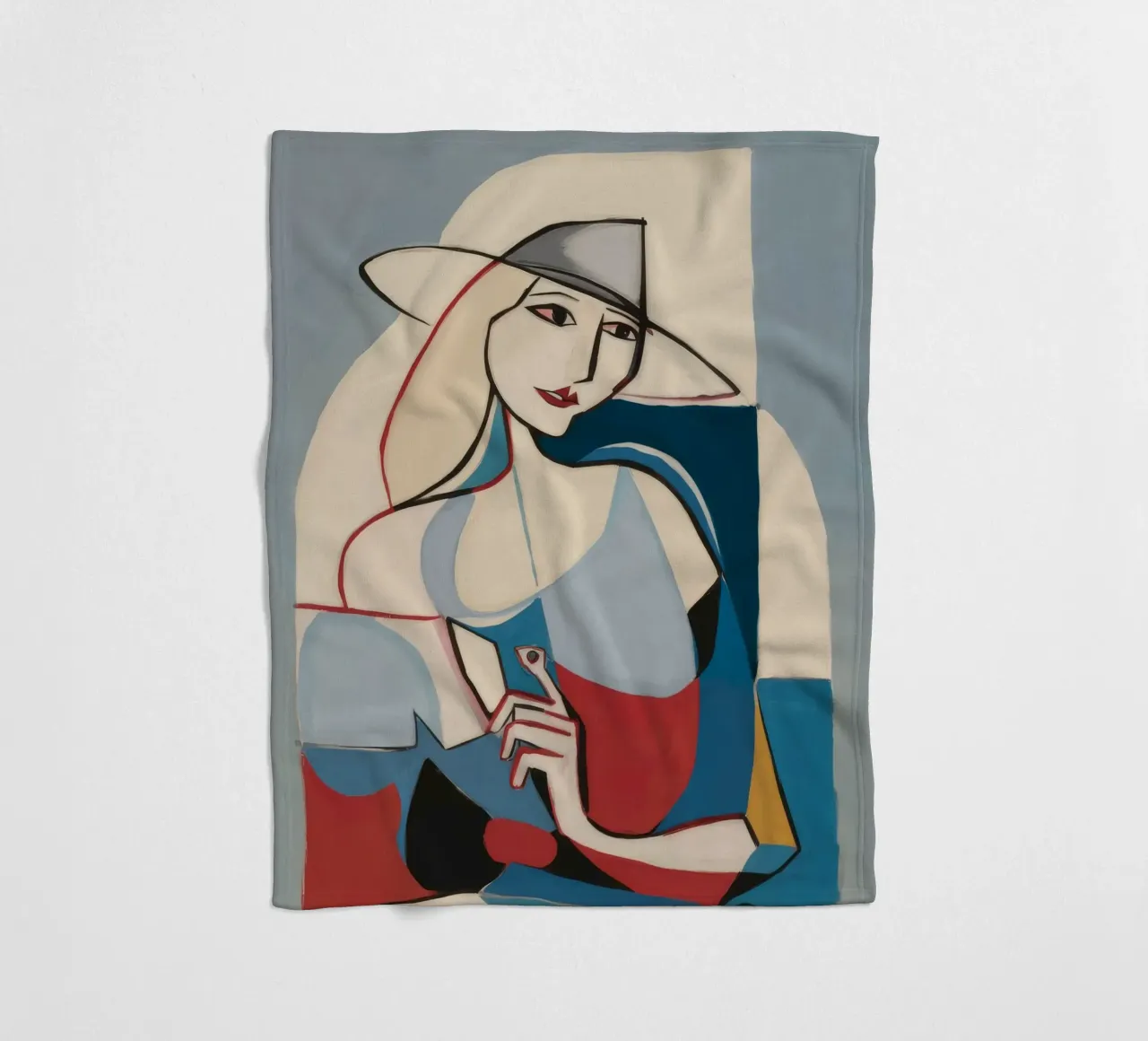 Forme contemplative coperta in pile da Crimson Whisper