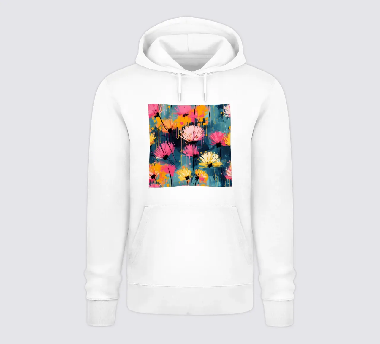 Schizzo di dente di leone felpa con cappuccio da Botanical Pattern House