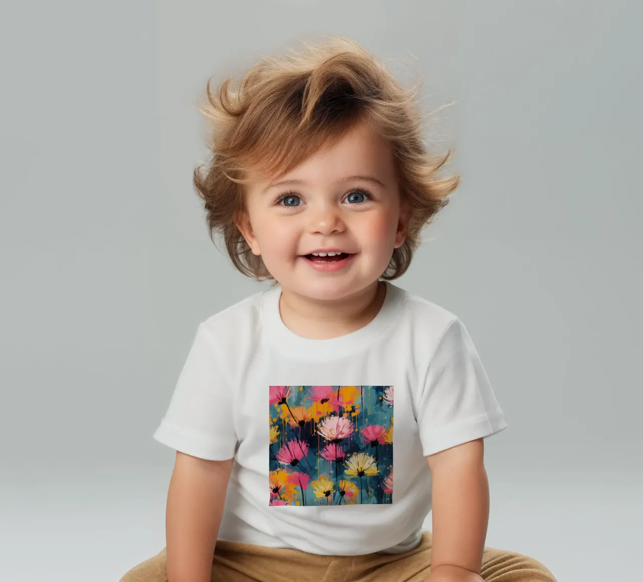 Éclaboussures de pissenlit t-shirt pour bébé de Botanical Pattern House