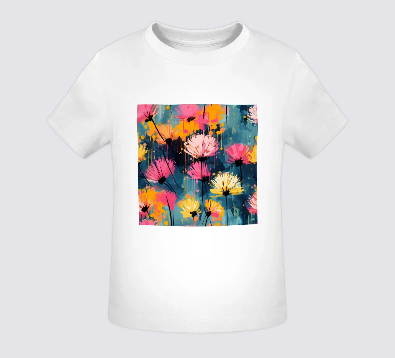 Éclaboussures de pissenlit t-shirt pour bébé de Botanical Pattern House