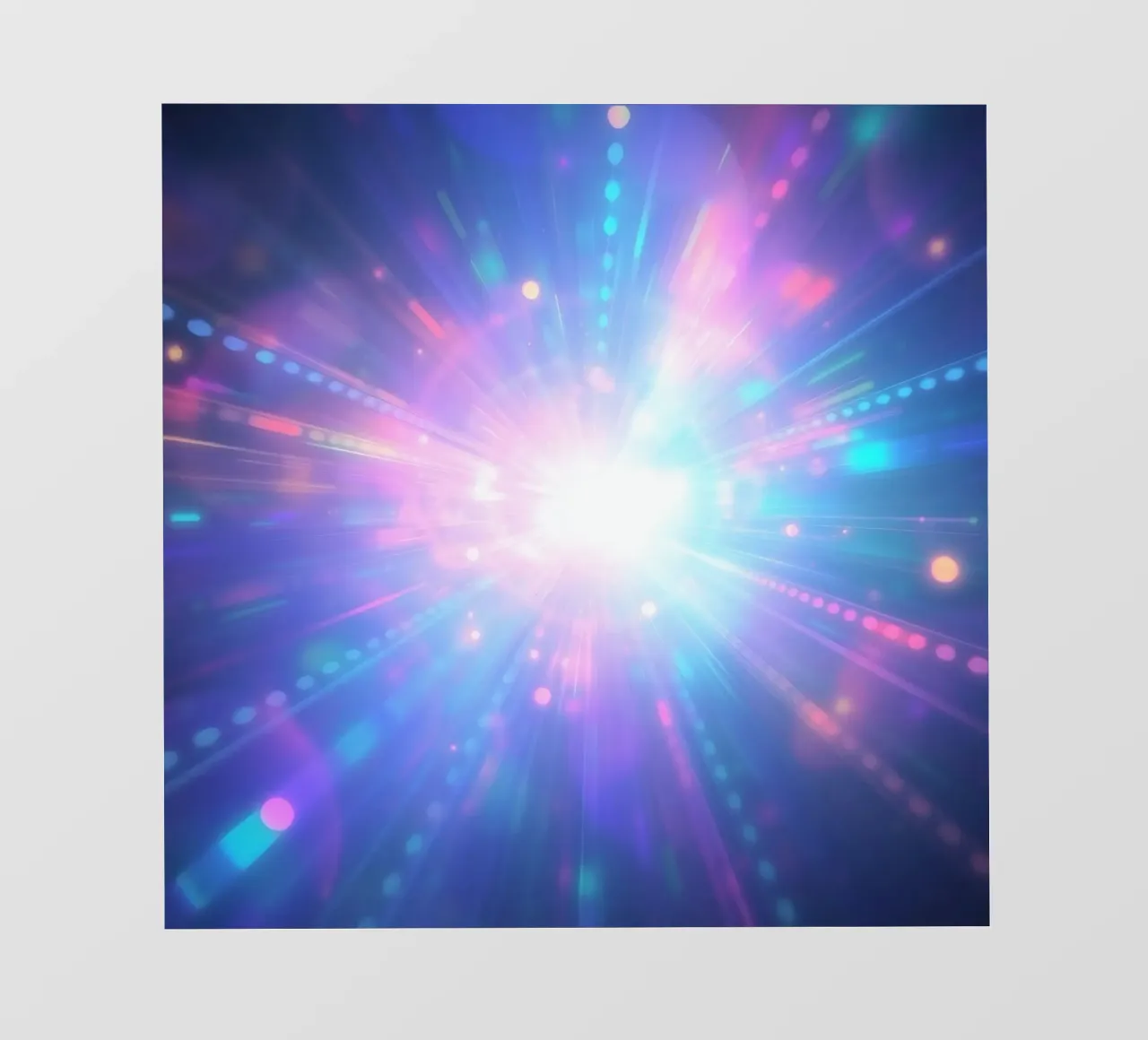 Le esplosioni di luce colorata creano un'atmosfera cosmica pellicola backlit da DesignDoodle