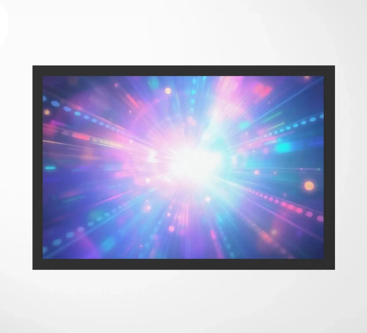 Le esplosioni di luce colorata creano un'atmosfera cosmica zerbino da DesignDoodle