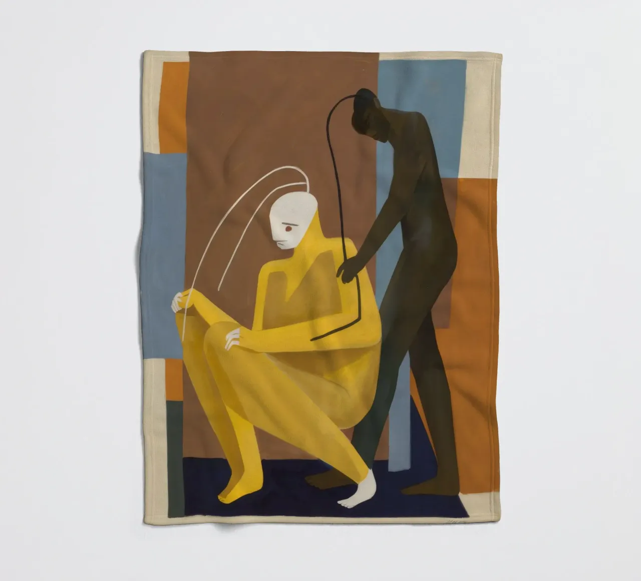 Ätherischer Schattentanz Fleecedecke von Crimson Whisper