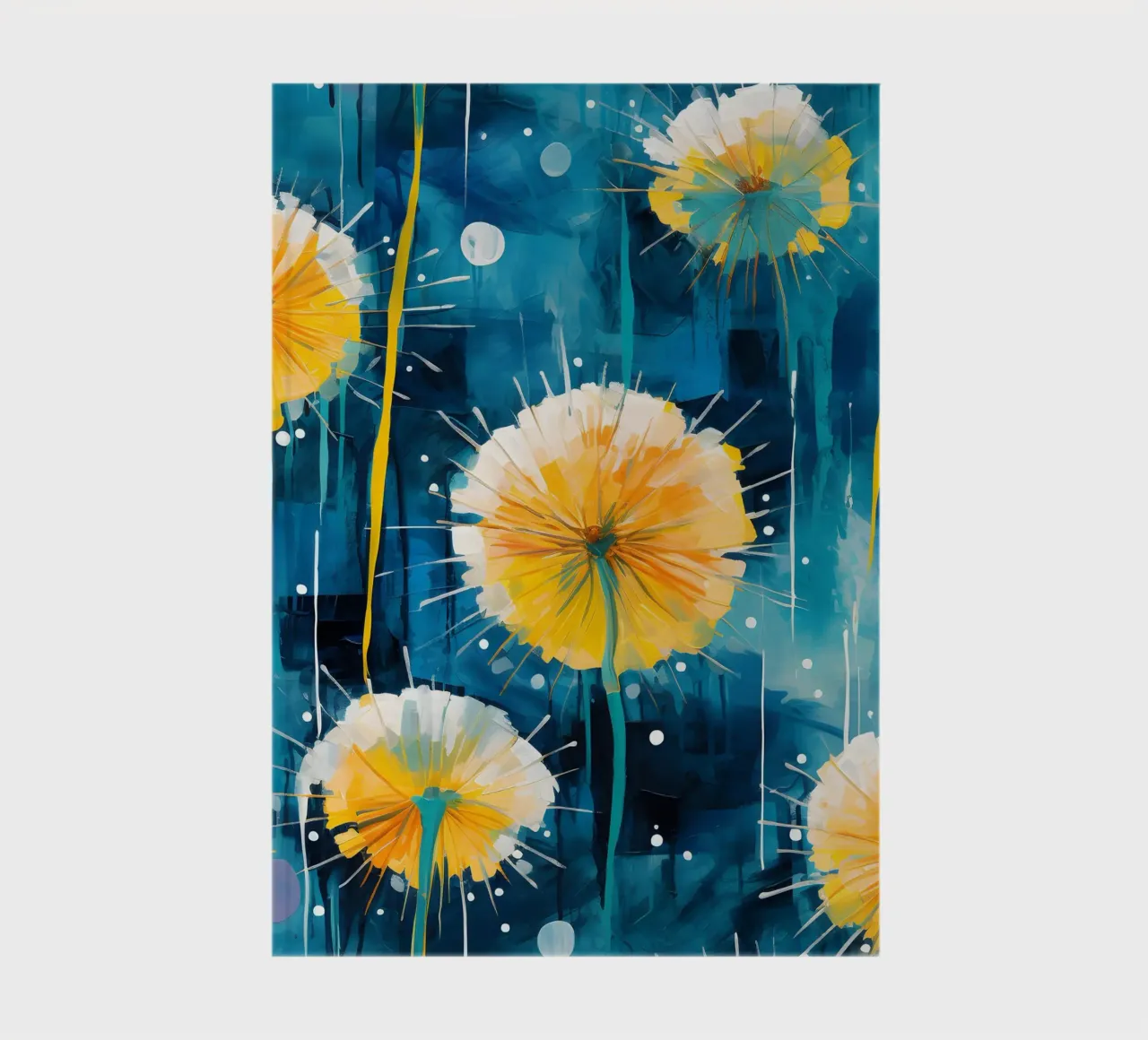 Dandelion Splash notebook by Botanical Pattern House