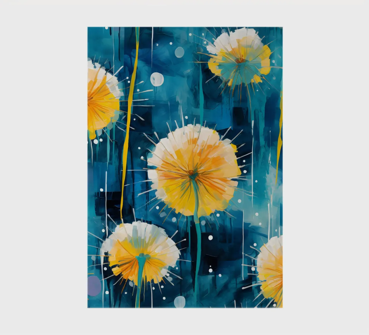 Dandelion Splash notebook by Botanical Pattern House