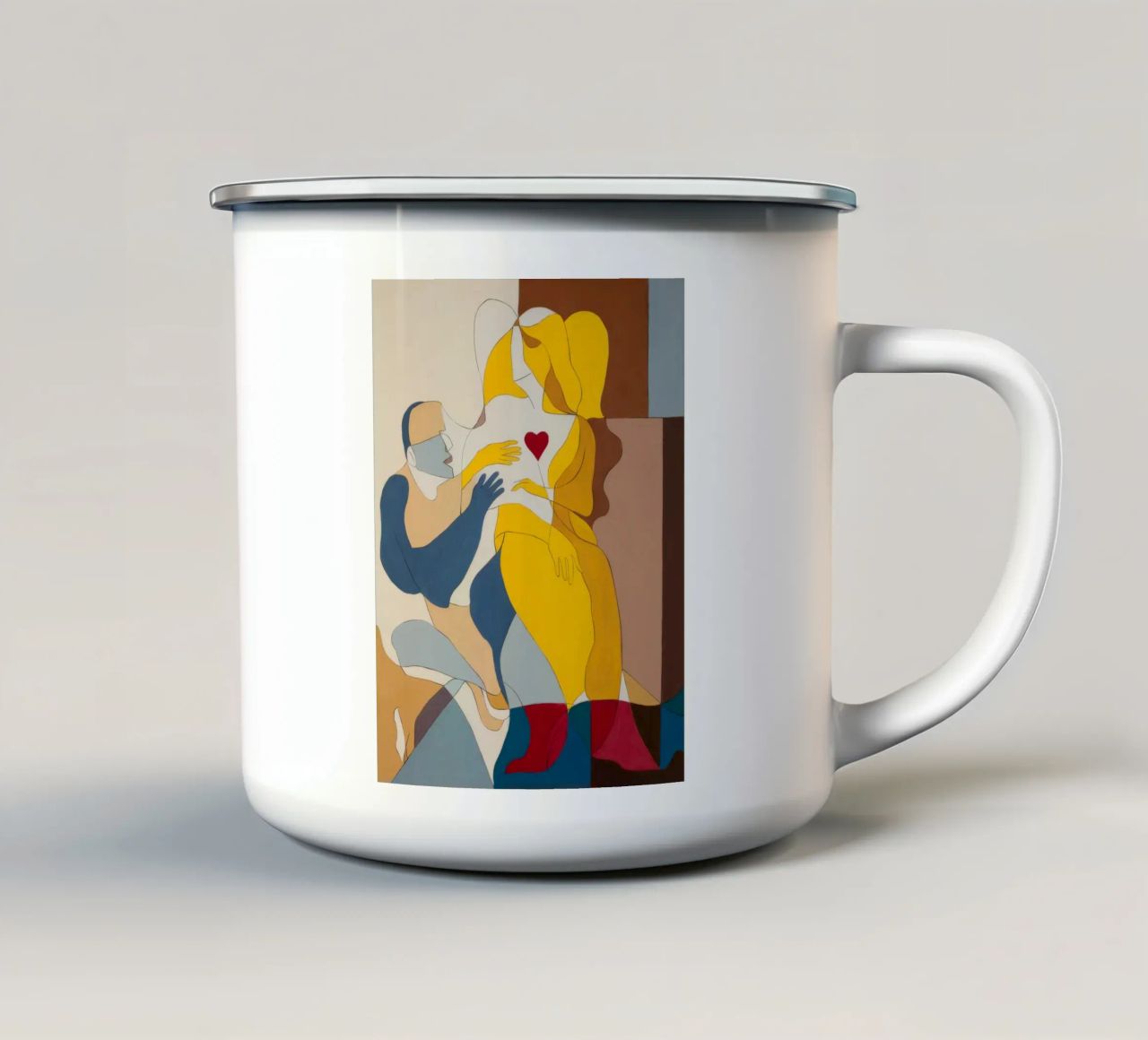 Un abbraccio sincero tazza in smalto da Crimson Whisper