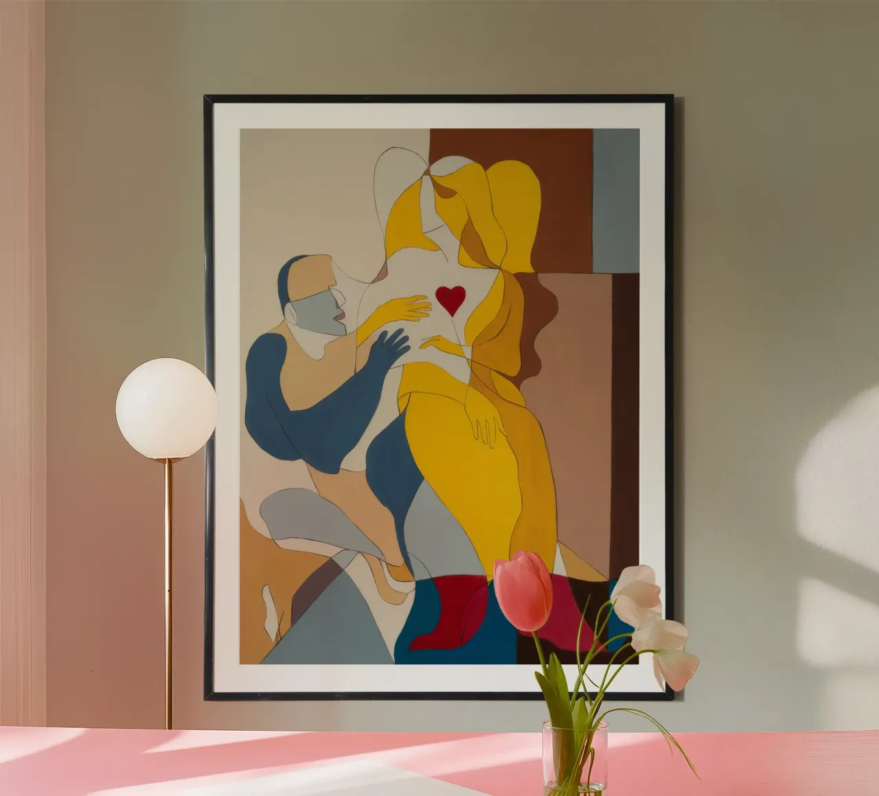 Un abbraccio sincero poster con telaio in alluminio da Crimson Whisper