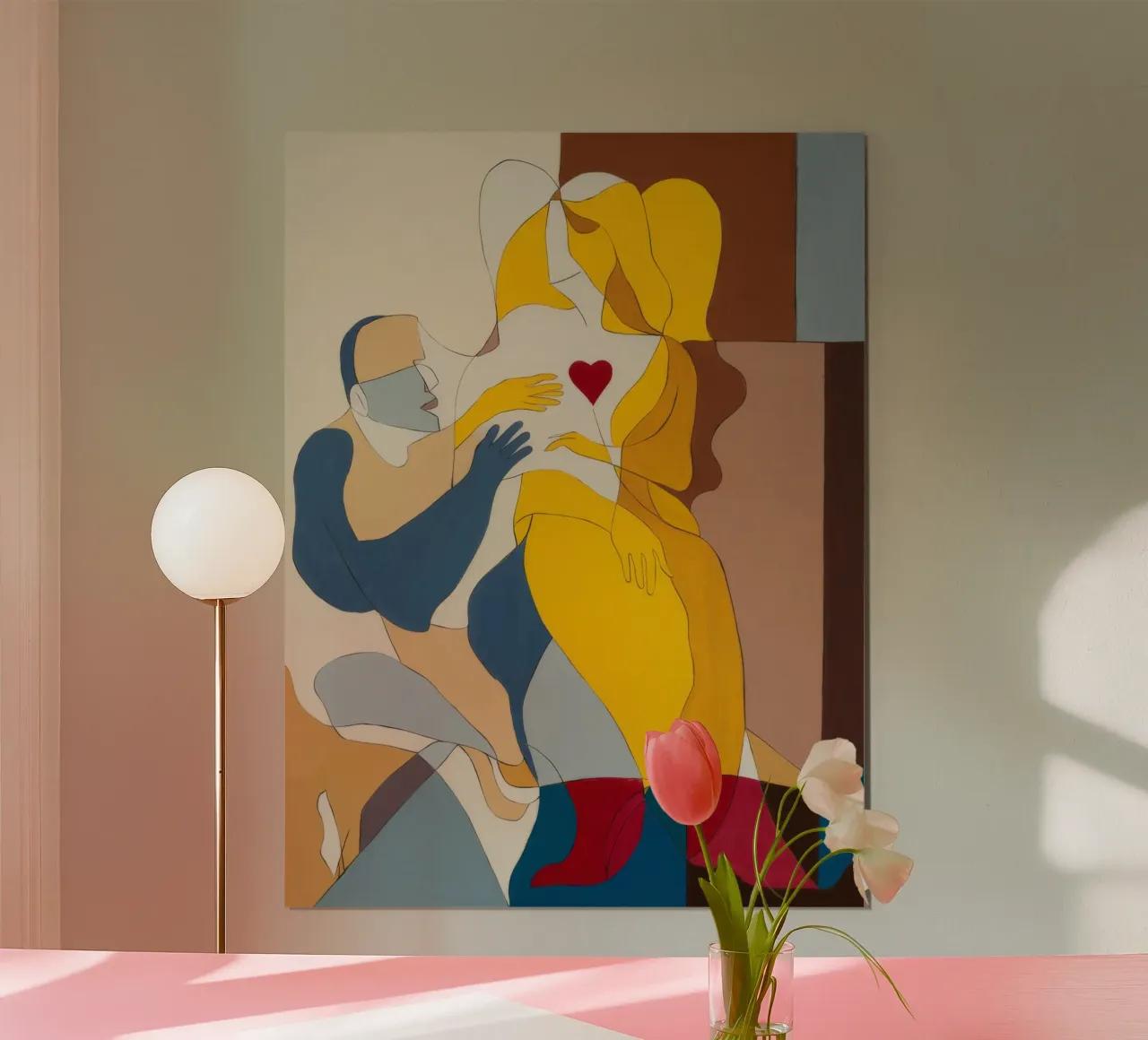 Un abbraccio sincero poster con telaio in alluminio da Crimson Whisper
