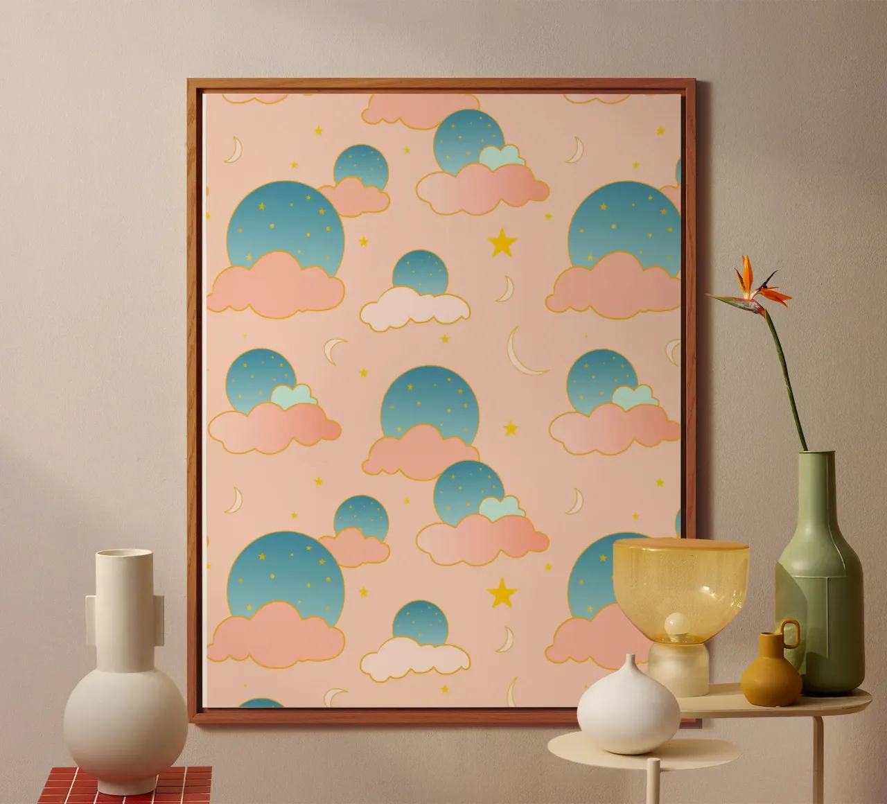Wolke Neun Vibes Alu-Dibond von Kintsugi99