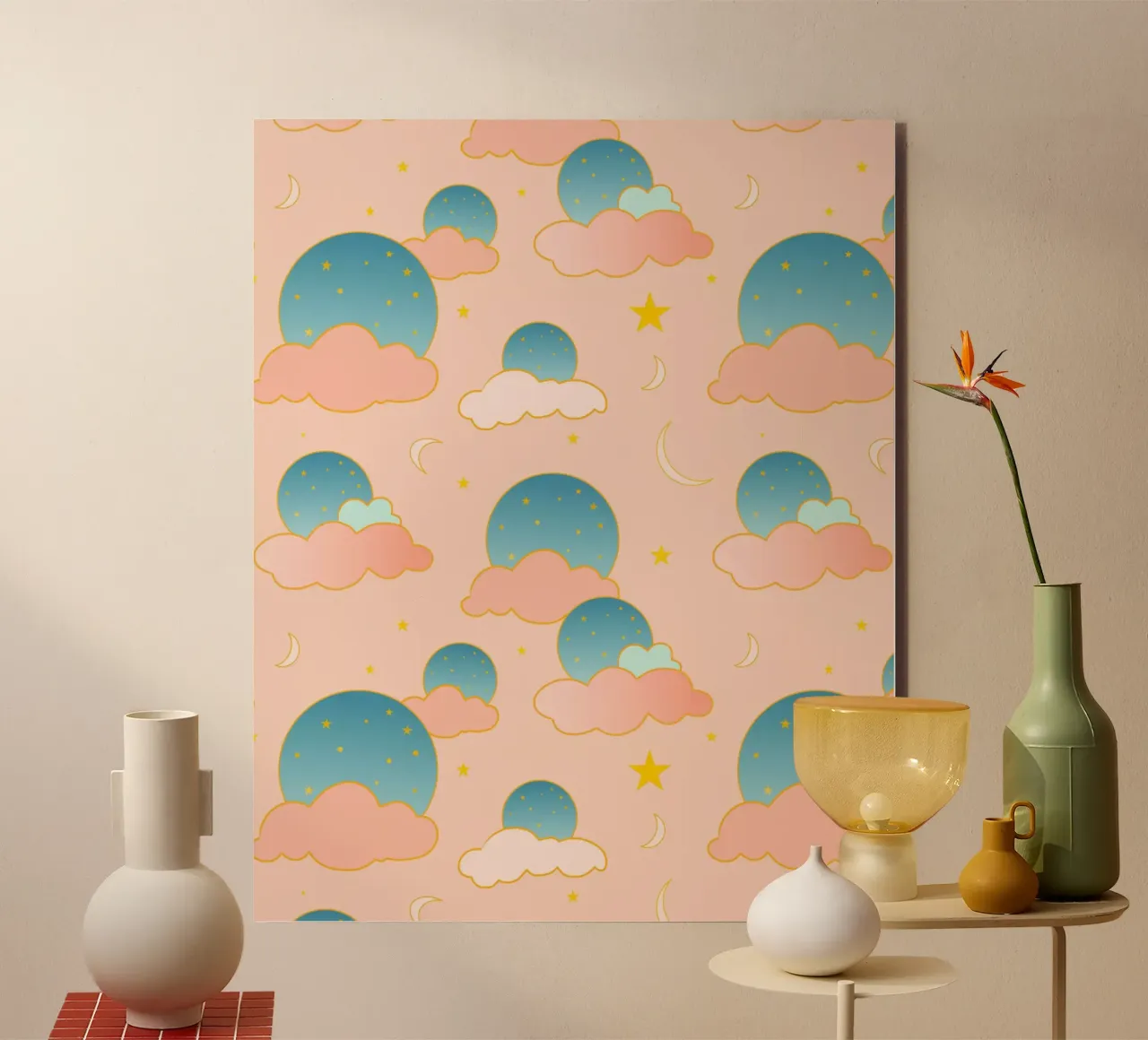 Wolke Neun Vibes Alu-Dibond von Kintsugi99