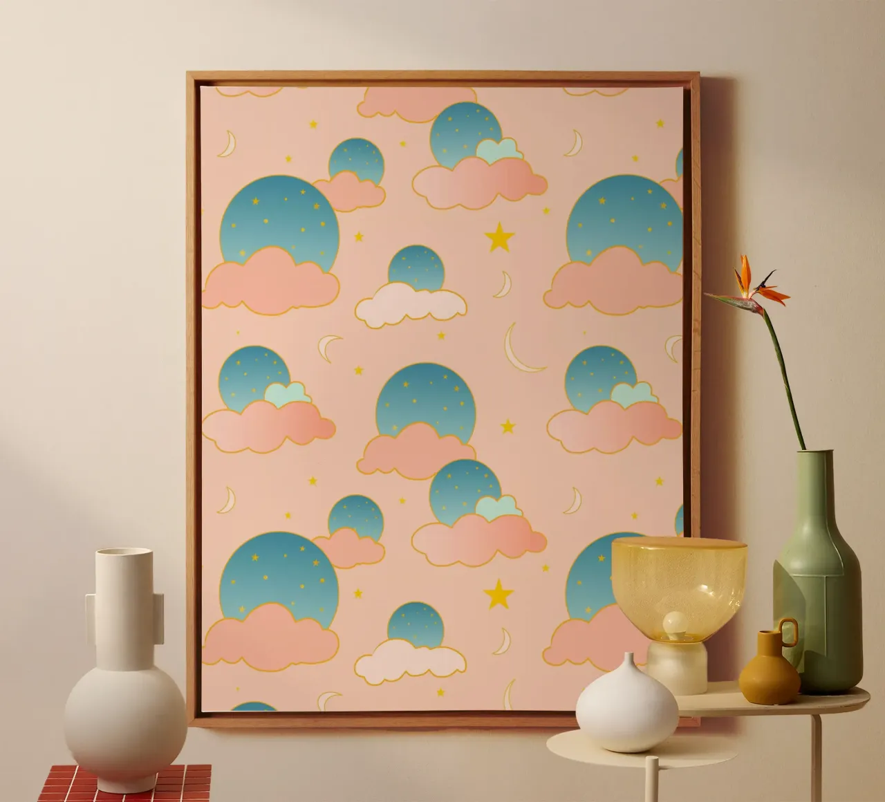 Cloud Nine Vibes canvas by Kintsugi99