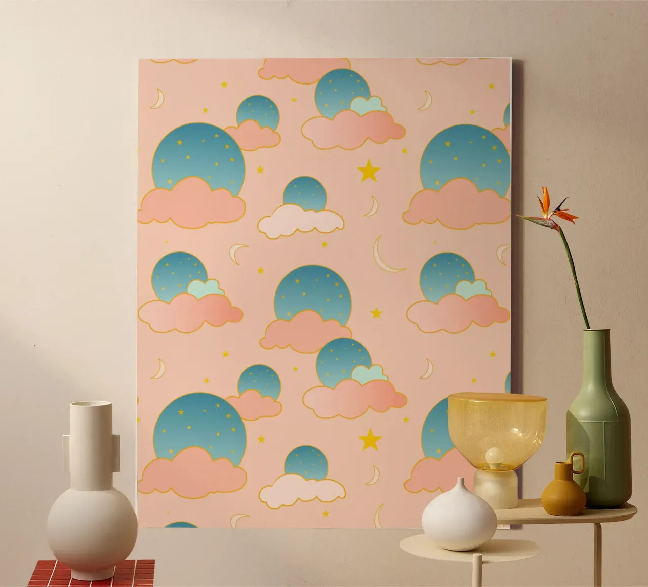 Cloud Nine Vibes canvas by Kintsugi99