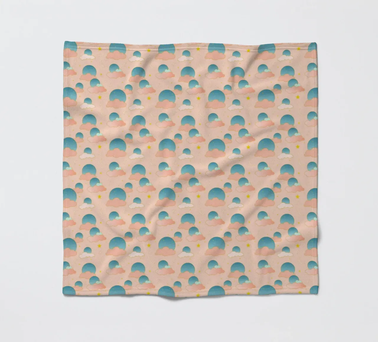 Wolke Neun Vibes Fleecedecke von Kintsugi99