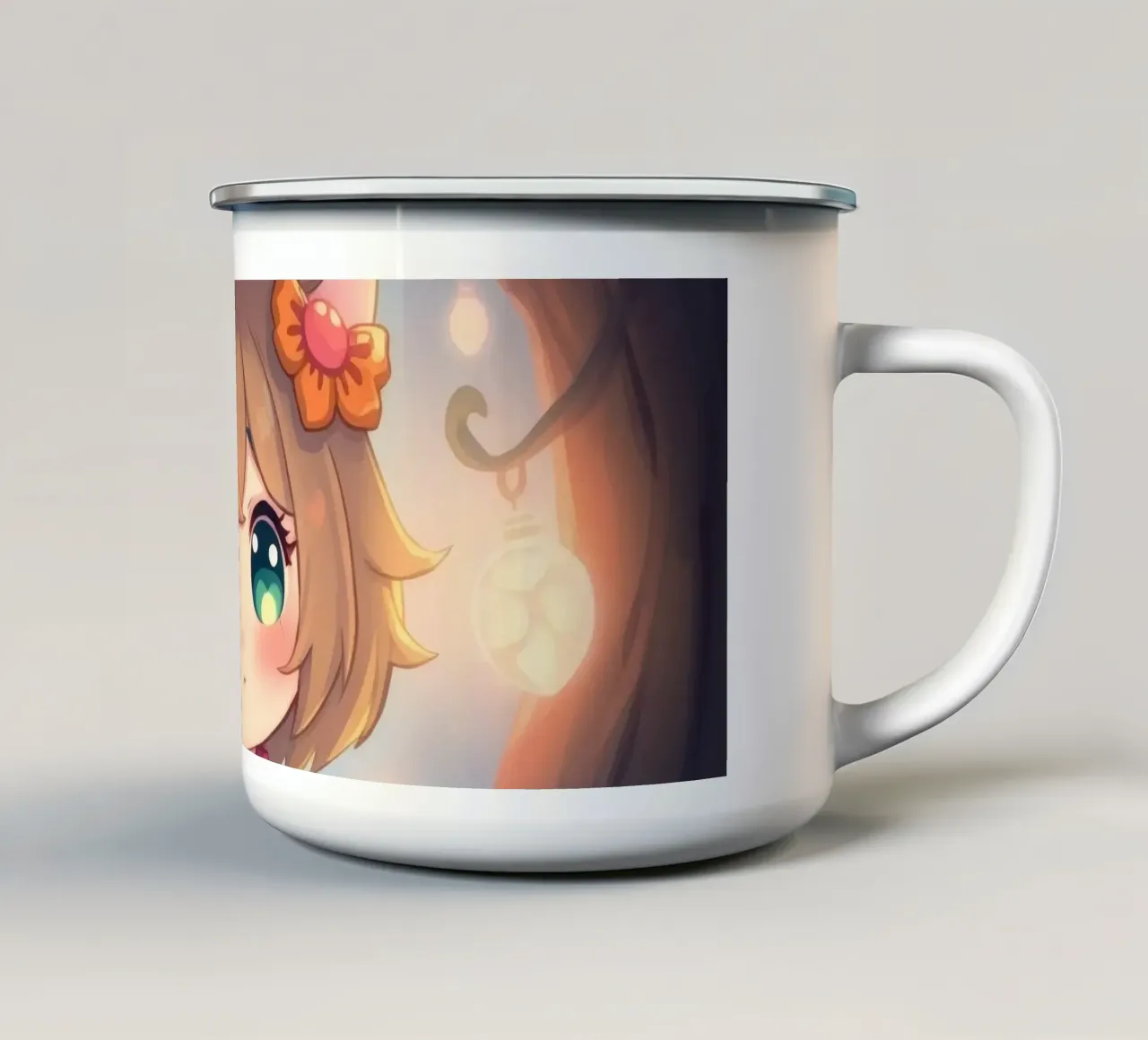 Personaggio carino in una magica foresta crepuscolare tazza in smalto da DesignDoodle