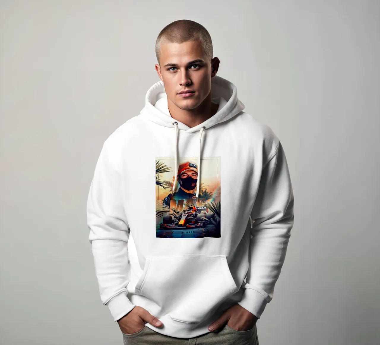 Max Verstapen felpa con cappuccio da Agus Creative