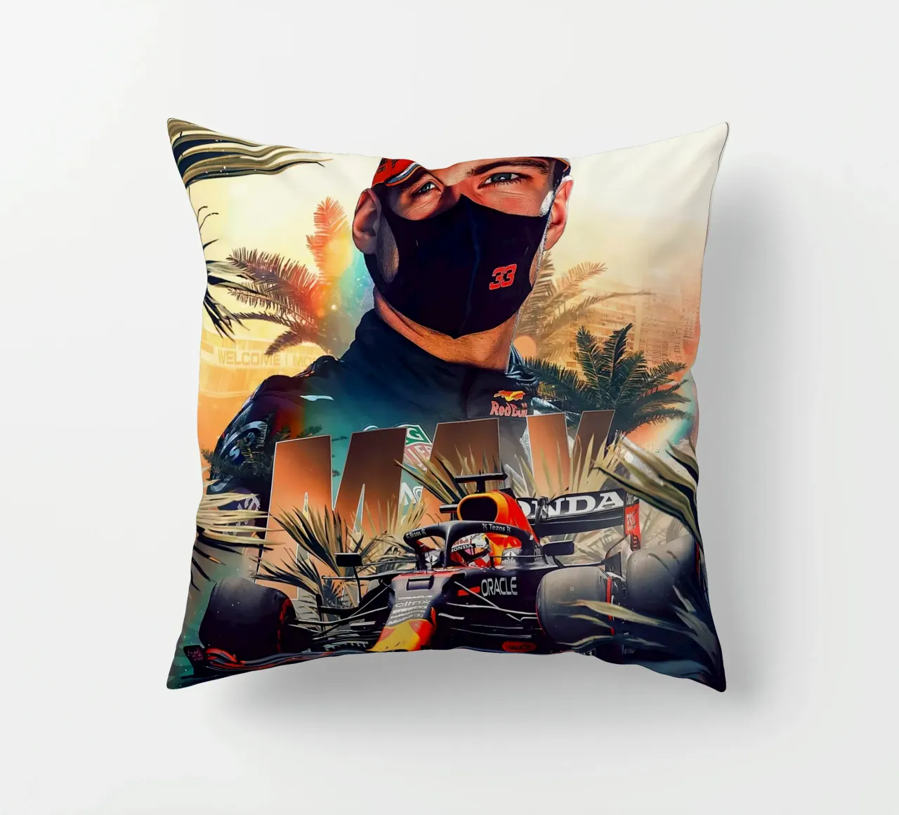 Max Verstapen cuscino da Agus Creative