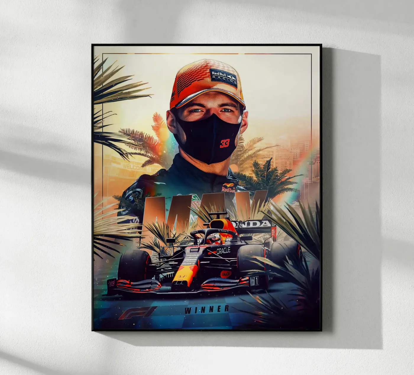 Max Verstapen plexiglass da Agus Creative