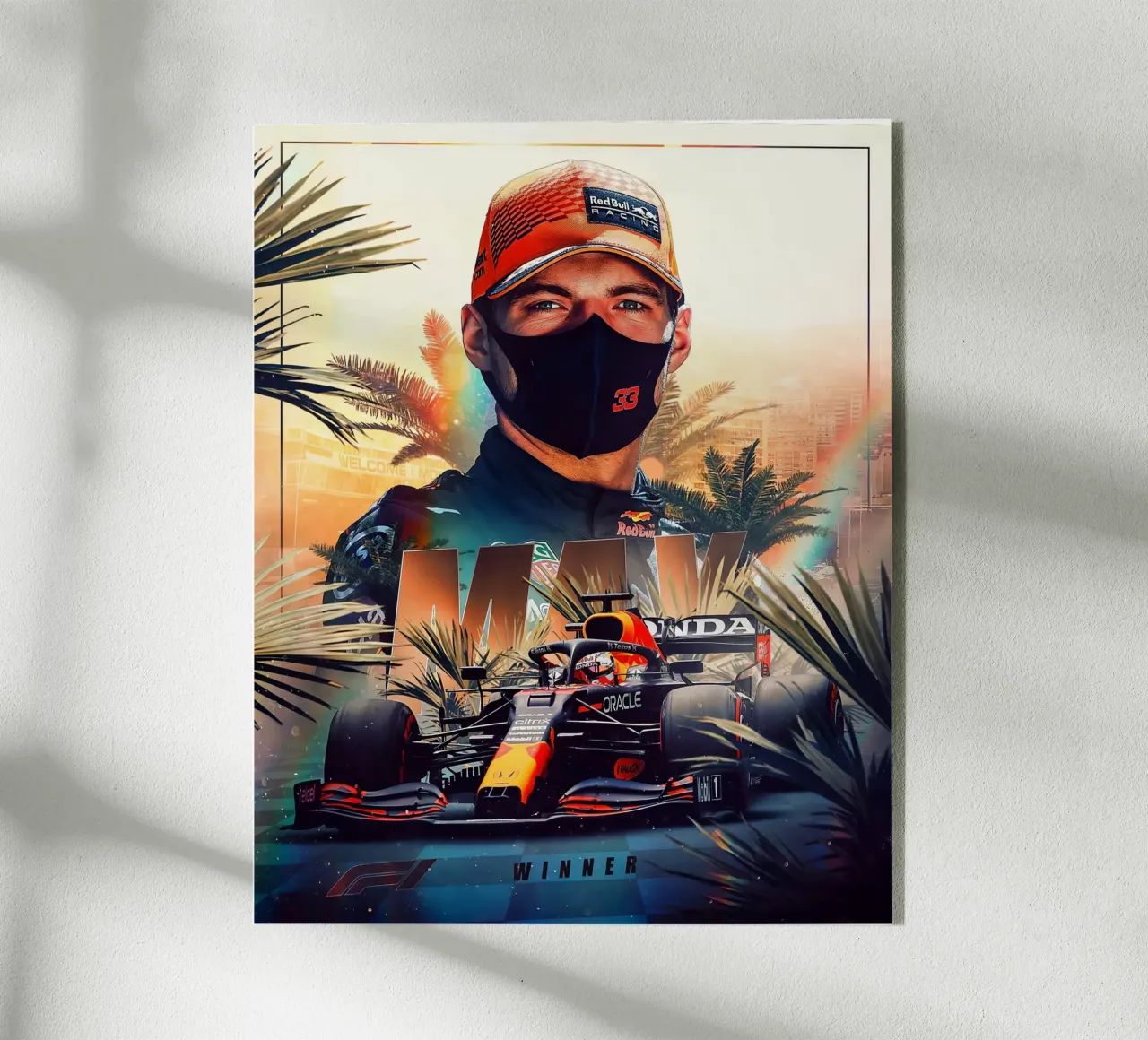 Max Verstapen plexiglass da Agus Creative