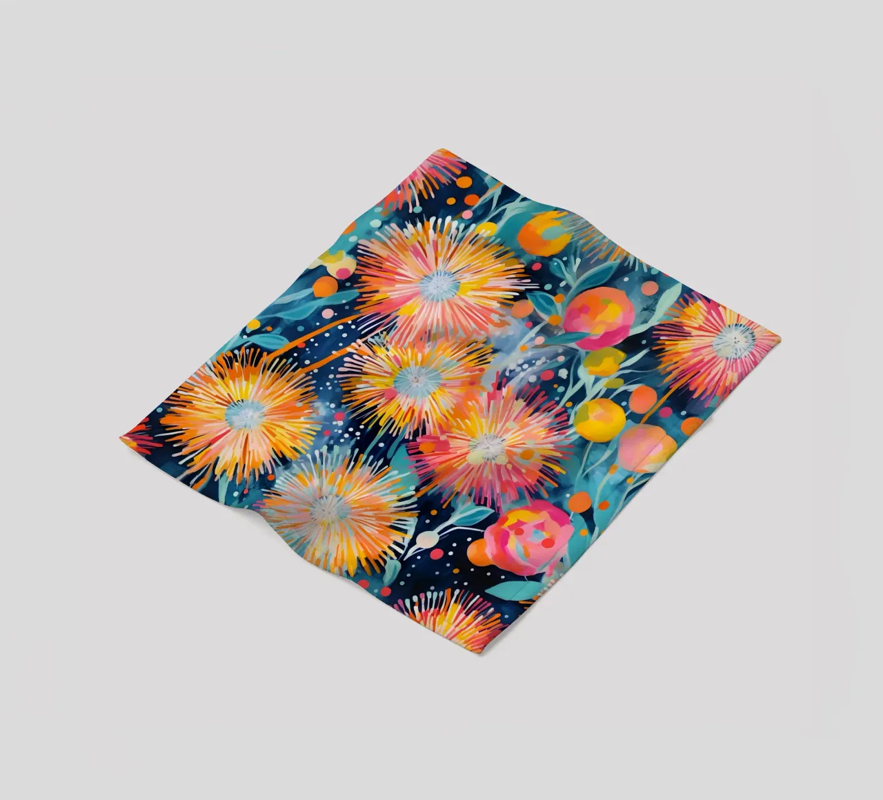 Löwenzahn-Karneval Fleecedecke von Botanical Pattern House