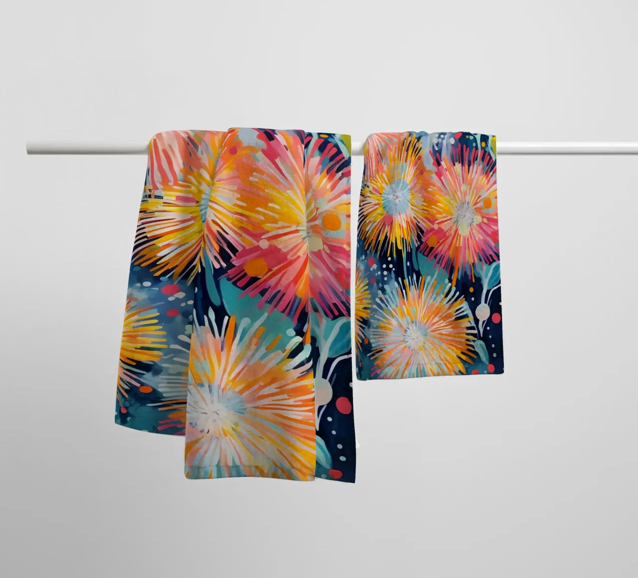 Löwenzahn-Karneval Handtuch von Botanical Pattern House