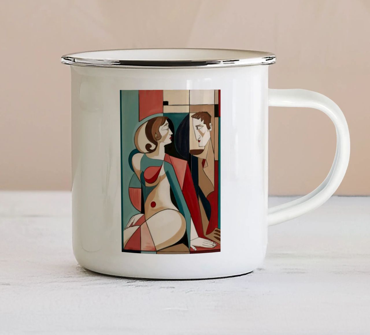 Intimate Fragile Moment tazza in smalto da Crimson Whisper