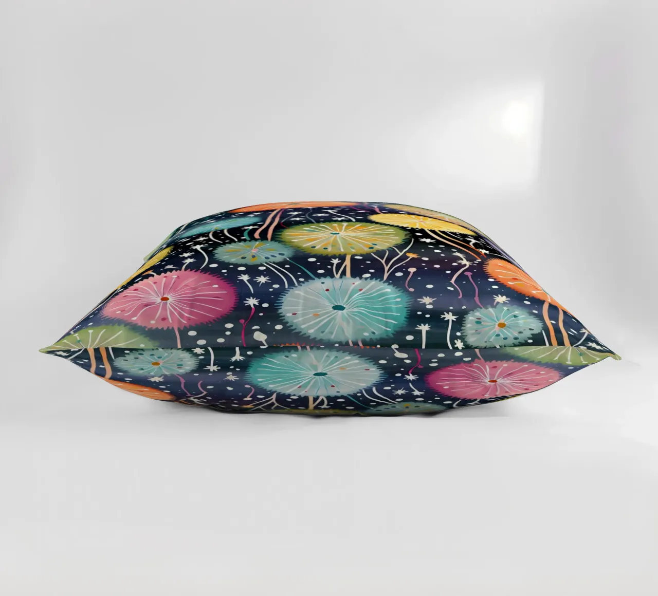 Celestial Dandelions decorative cushion by Botanical Pattern House