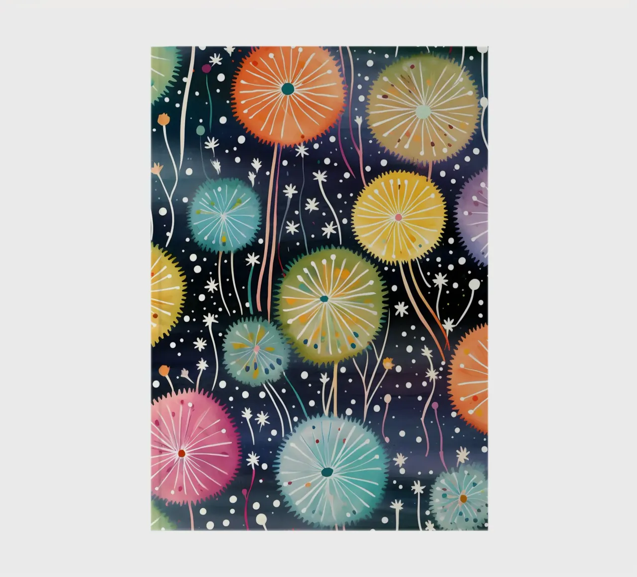 Celestial Dandelions notebook by Botanical Pattern House