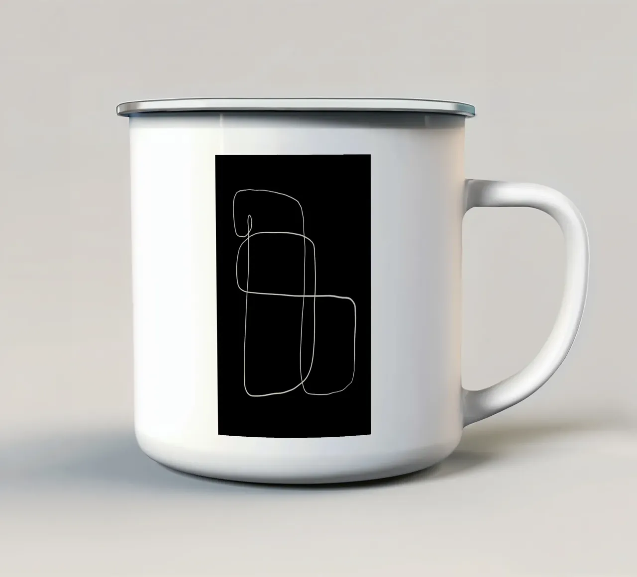 Illuminate enamel mug by Graphite