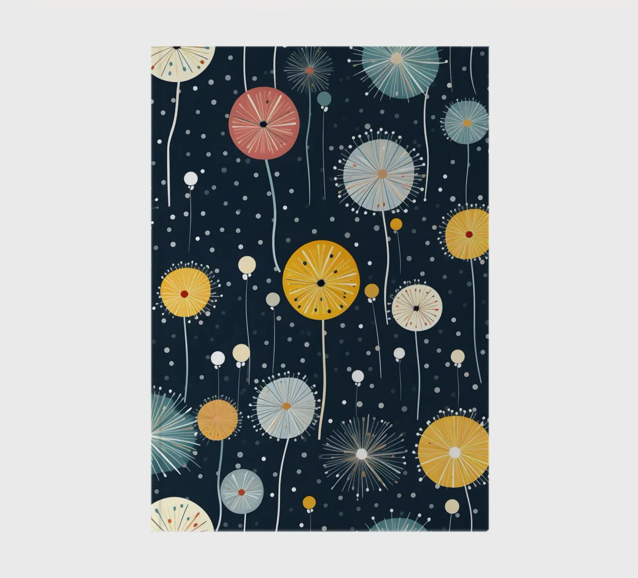 Celestial Dandelions notebook by Botanical Pattern House