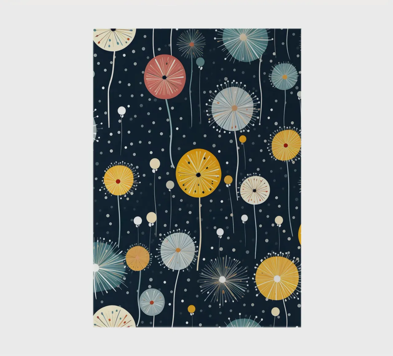 Celestial Dandelions notebook by Botanical Pattern House