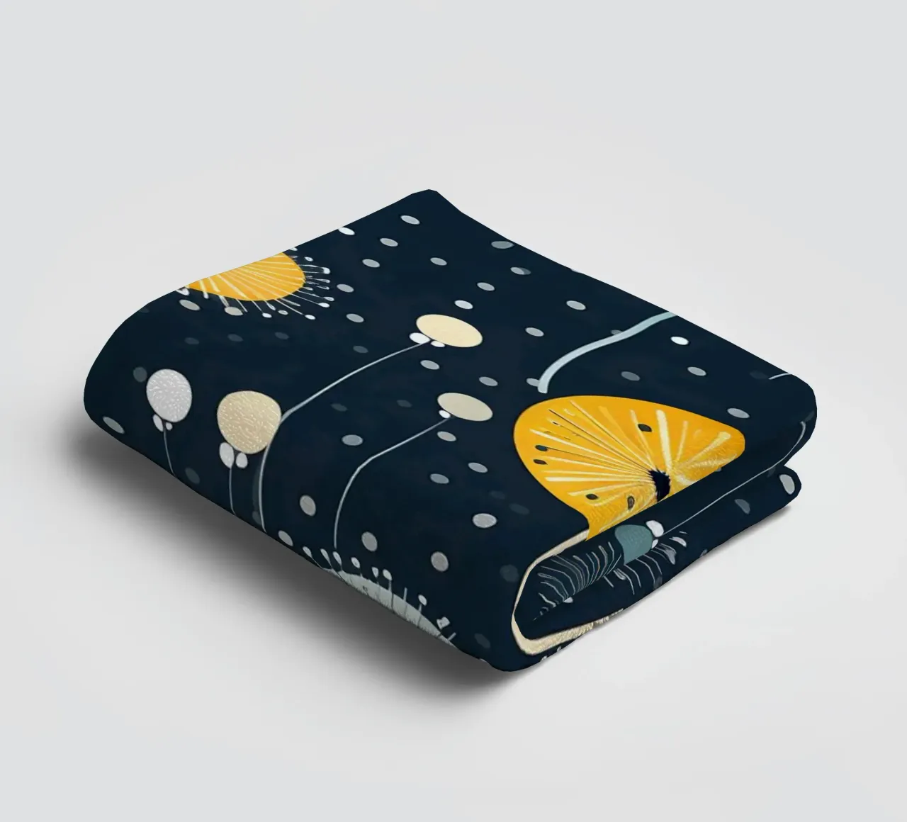 Celestial Dandelions towel by Botanical Pattern House