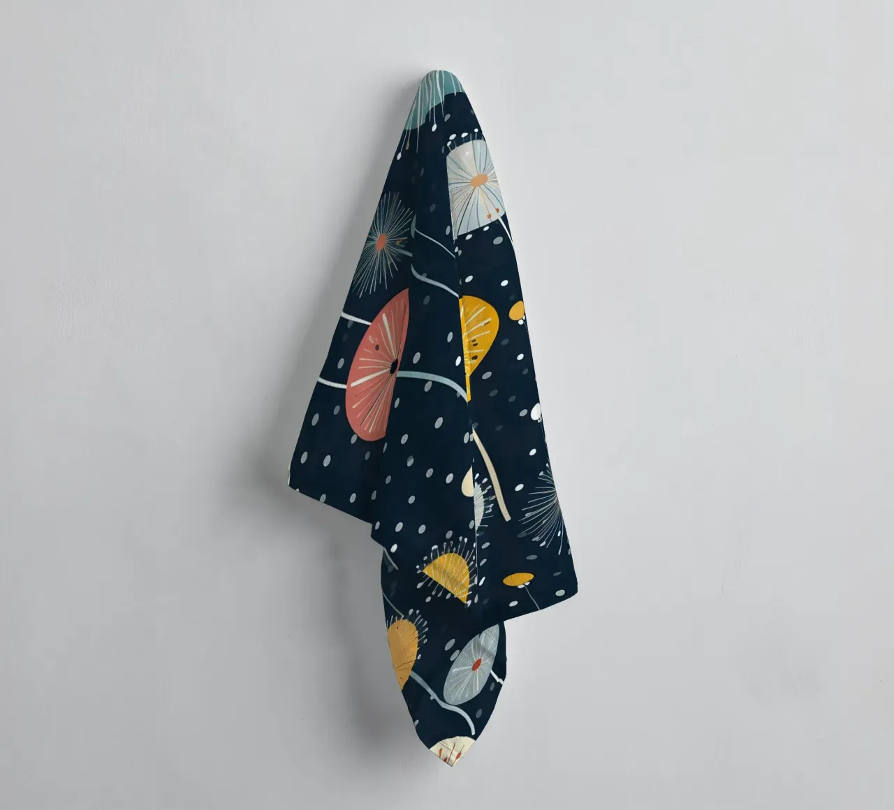 Celestial Dandelions towel by Botanical Pattern House