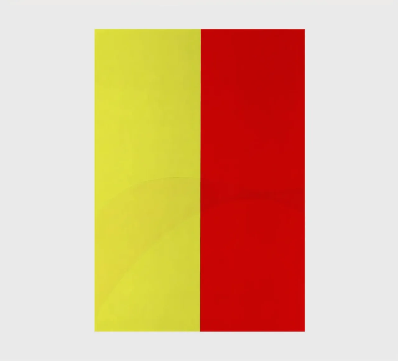 yellow and red colors divide the canvas artistic style notebook by DesignDoodle