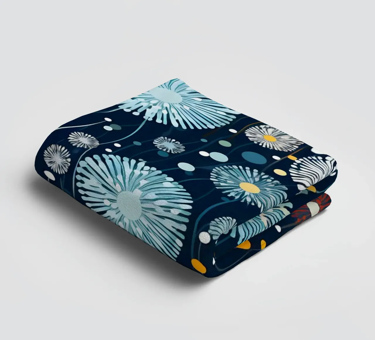 Celestial Dandelions towel by Botanical Pattern House