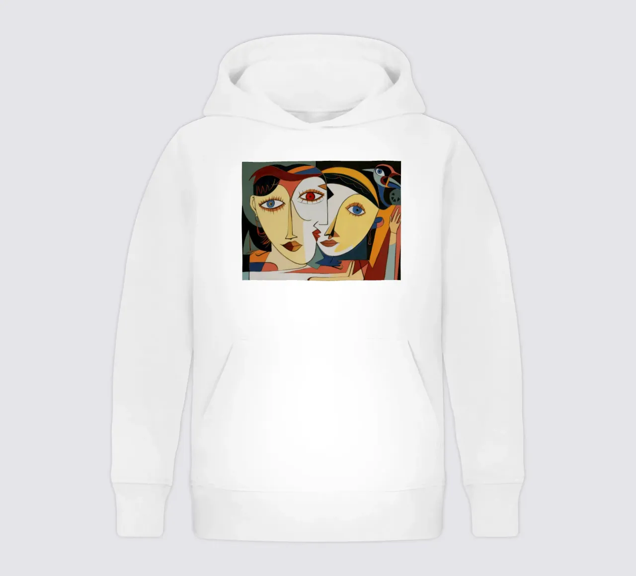 Sguardo enigmatico felpa bambino con cappuccio da Crimson Whisper