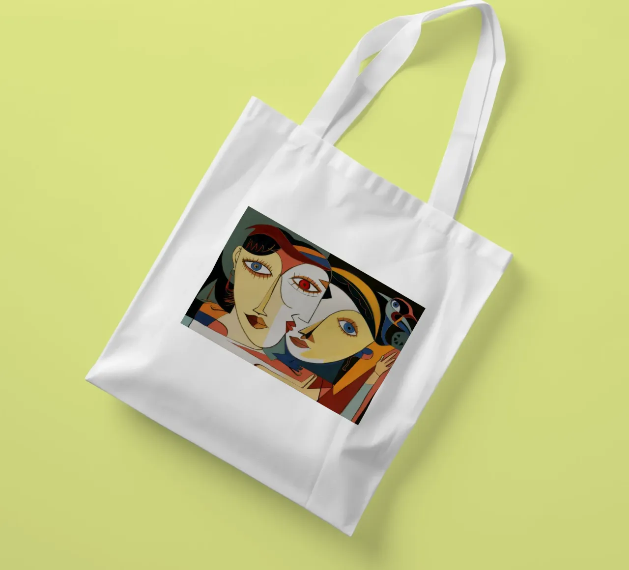Sguardo enigmatico borsa in juta da Crimson Whisper