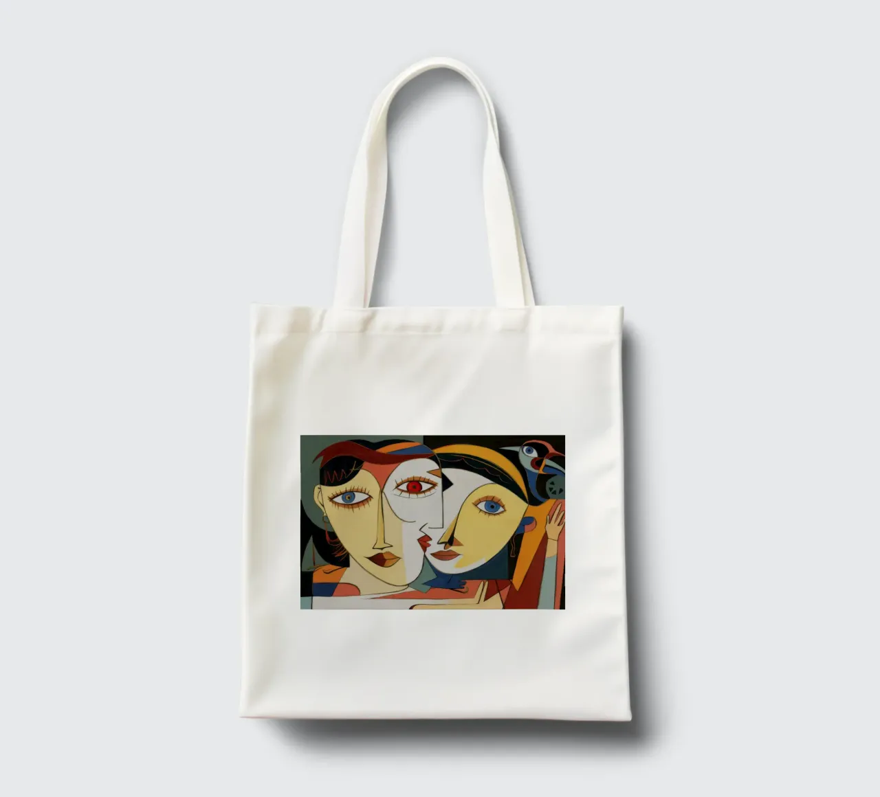 Sguardo enigmatico borsa in juta da Crimson Whisper