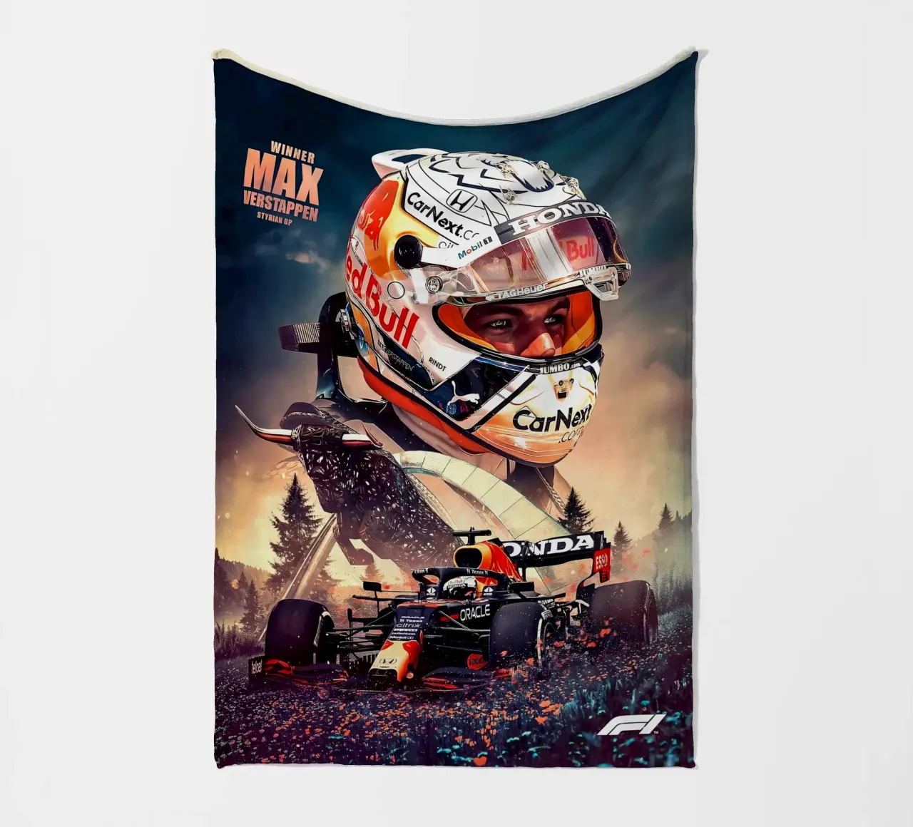 Max Verstappen coperta in pile da Agus Creative