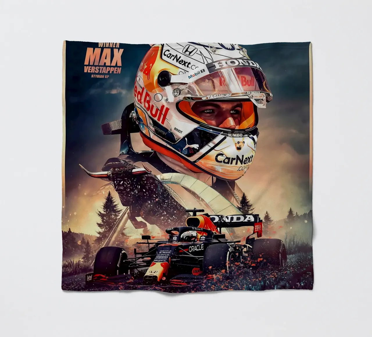 Max Verstappen coperta in pile da Agus Creative