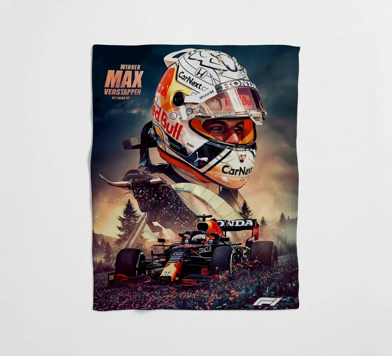 Max Verstappen coperta in pile da Agus Creative