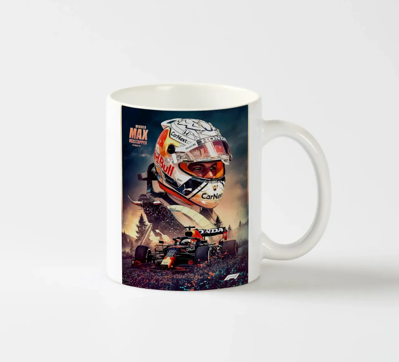 Max Verstappen tazza in ceramica da Agus Creative
