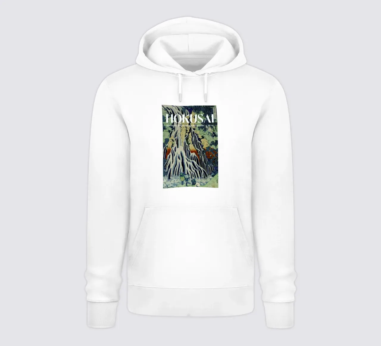 Hokusai - Kirifuri Waterfall at Kurokami Mountain in Shimotsuke IV hoodie van Vintage by JUNIQE