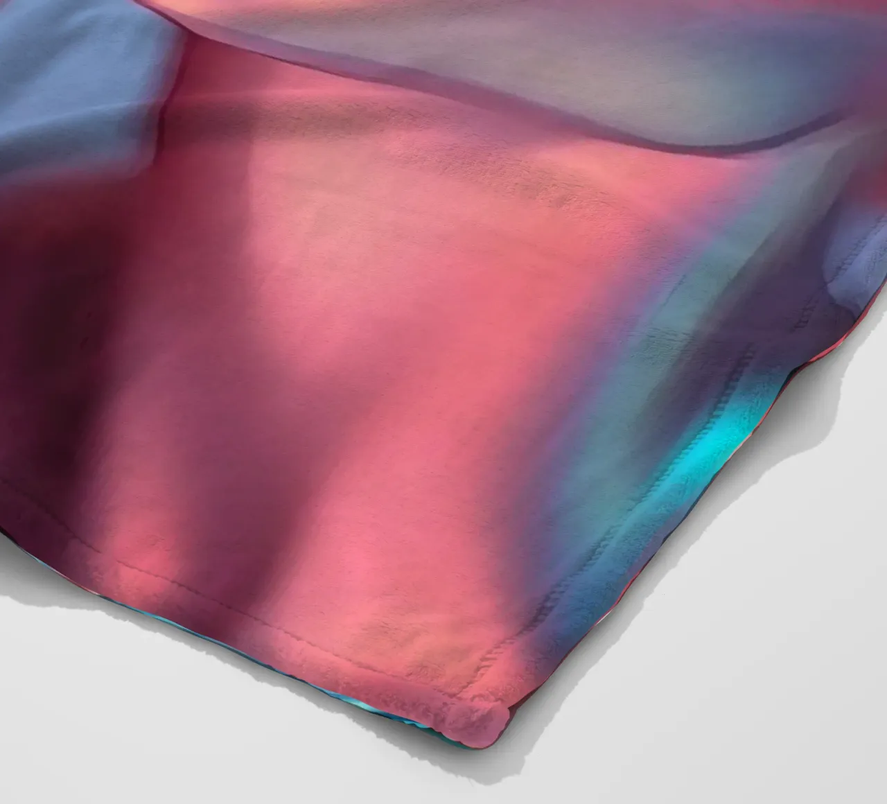 stylized figures with metallic sheen embracing in harmony fleece blanket by DesignDoodle