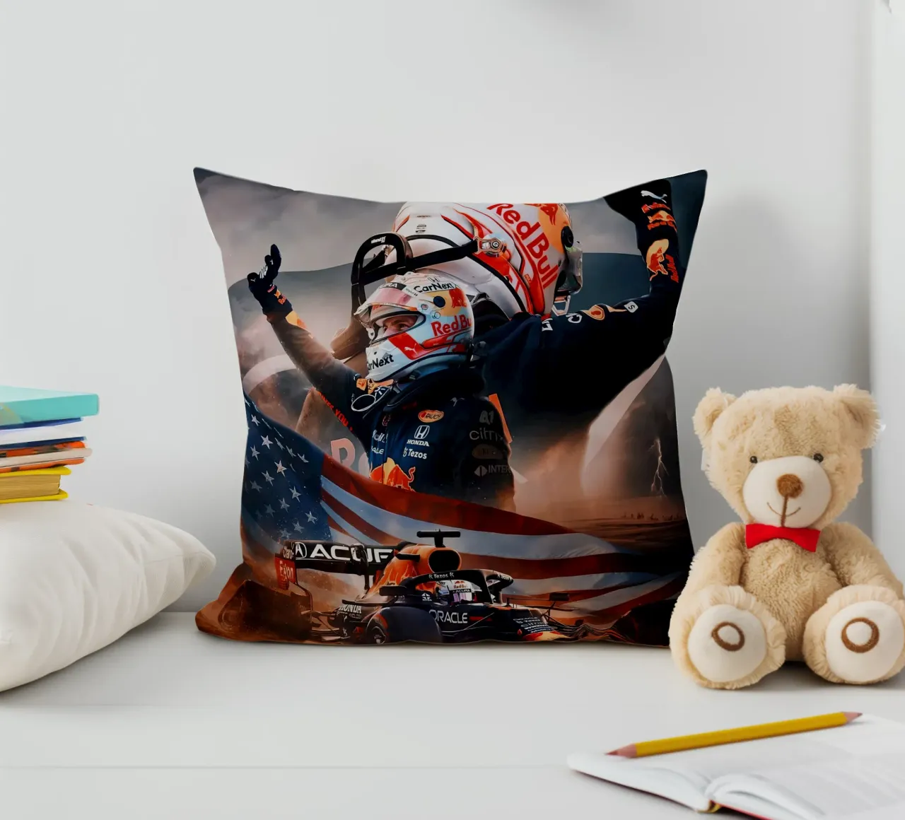 Max Verstappen cuscino da Agus Creative